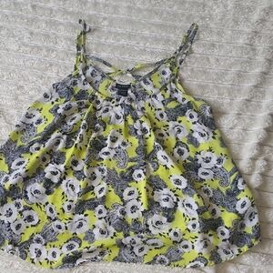 Torrid Yellow and Black Floral Camisole